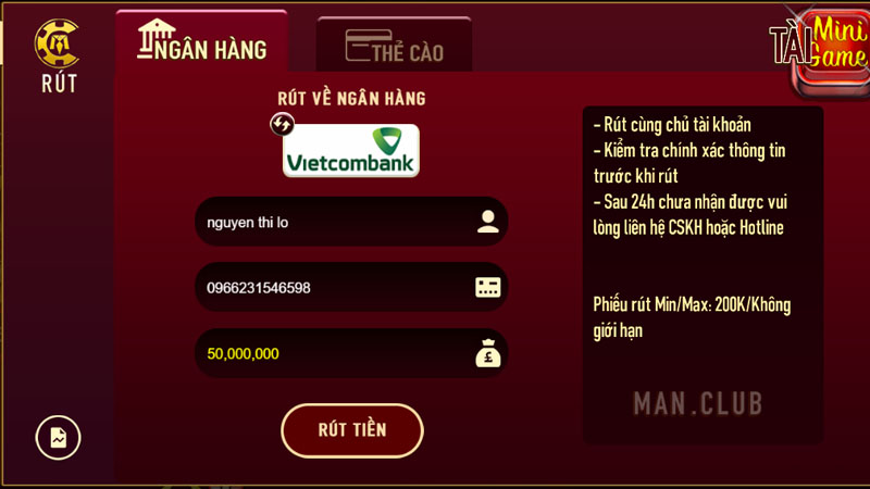 Cược thủ Manclub kiểm tra chính xác thông tin